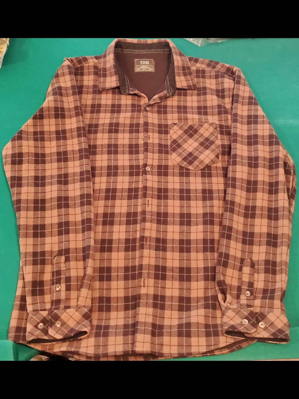 Nomad Men's Plaid Button-Up Shirt - Brown Check